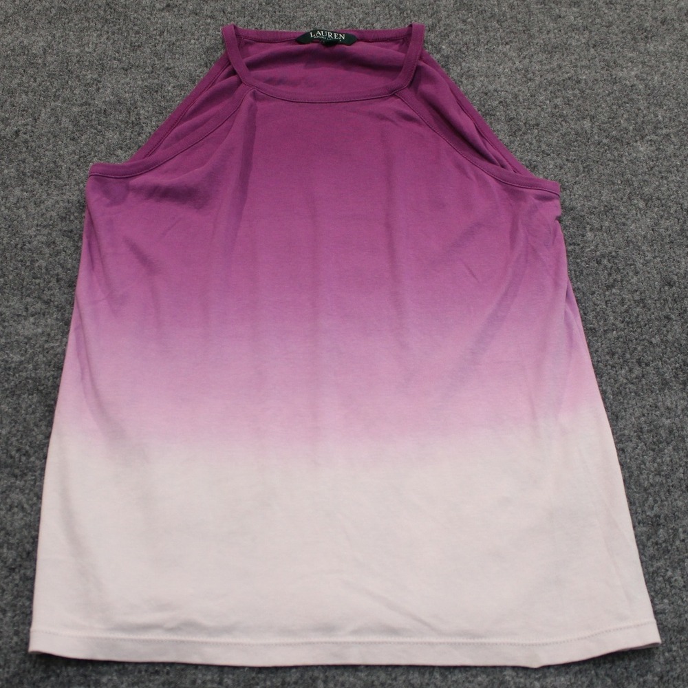 Lauren Ralph Lauren Women's Ombre Sleeveless Tank Top‎ Large Casual